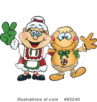 Royalty-Free (RF) Gingerbread Man Clipart Illustration by Dennis Holmes Designs - Stock Sample #65240