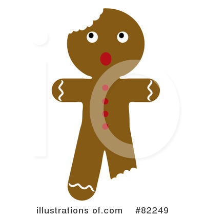 Gingerbread Man Clipart #82249 by Pams Clipart