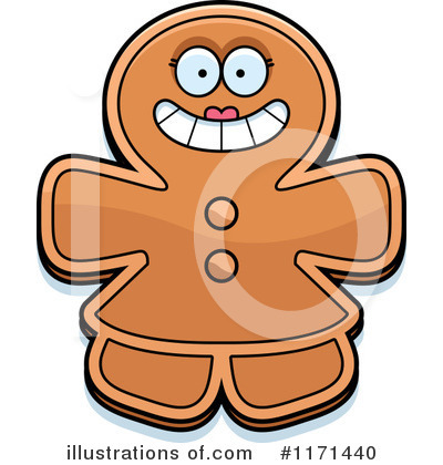 Gingerbread Woman Clipart #1171440 by Cory Thoman
