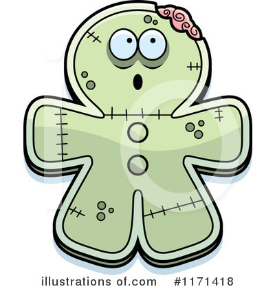 Gingerbread Zombie Clipart #1171418 by Cory Thoman