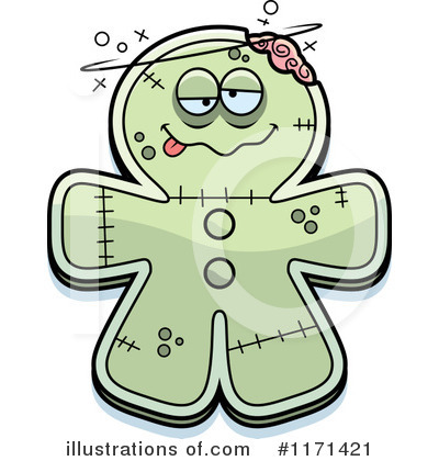 Gingerbread Zombie Clipart #1171421 by Cory Thoman