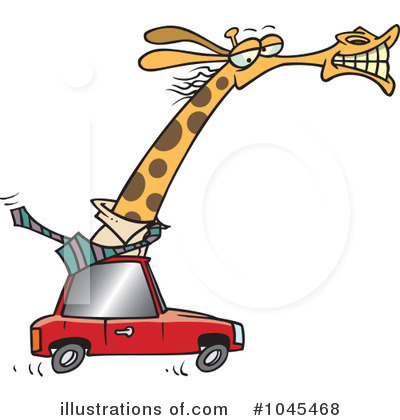 Royalty-Free (RF) Giraffe Clipart Illustration by toonaday - Stock Sample #1045468