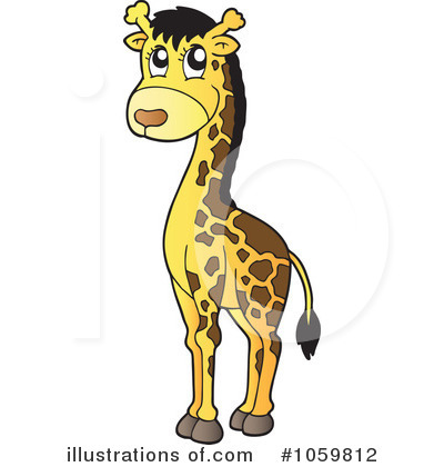 Royalty-Free (RF) Giraffe Clipart Illustration by visekart - Stock Sample #1059812
