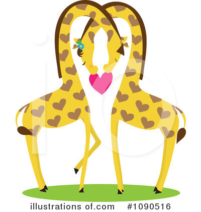 Giraffe Clipart #1090516 by Maria Bell