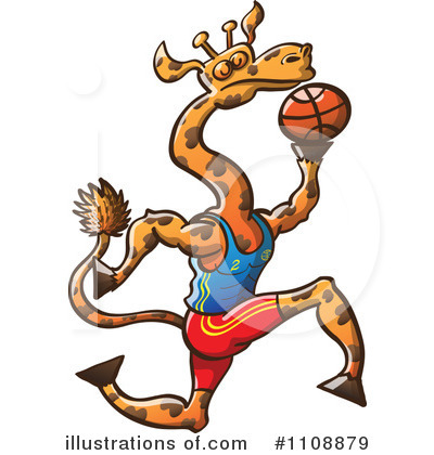 Royalty-Free (RF) Giraffe Clipart Illustration by Zooco - Stock Sample #1108879