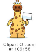 Giraffe Clipart #1109158 by Cory Thoman