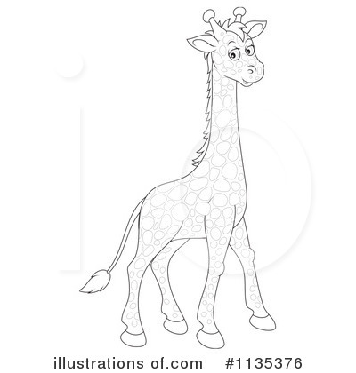 Royalty-Free (RF) Giraffe Clipart Illustration by Alex Bannykh - Stock Sample #1135376