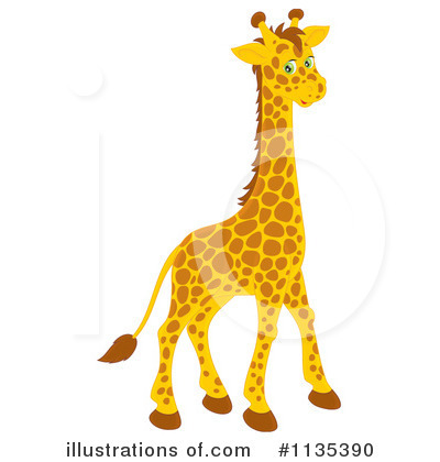 Giraffe Clipart #1135390 by Alex Bannykh
