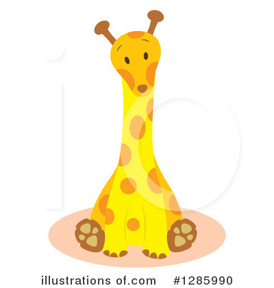 Royalty-Free (RF) Giraffe Clipart Illustration by Cherie Reve - Stock Sample #1285990