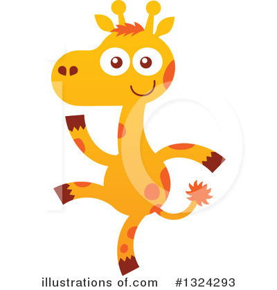Royalty-Free (RF) Giraffe Clipart Illustration by Zooco - Stock Sample #1324293