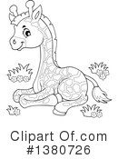 Giraffe Clipart #1380726 by visekart