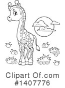 Giraffe Clipart #1407776 by visekart