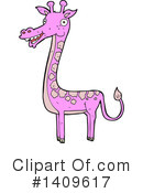 Giraffe Clipart #1409617 by lineartestpilot