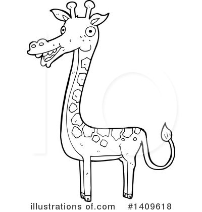 Royalty-Free (RF) Giraffe Clipart Illustration by lineartestpilot - Stock Sample #1409618