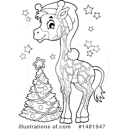 Royalty-Free (RF) Giraffe Clipart Illustration by visekart - Stock Sample #1481947