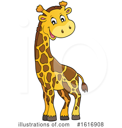 Royalty-Free (RF) Giraffe Clipart Illustration by visekart - Stock Sample #1616908
