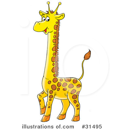 Royalty-Free (RF) Giraffe Clipart Illustration by Alex Bannykh - Stock Sample #31495