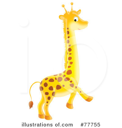 Royalty-Free (RF) Giraffe Clipart Illustration by Alex Bannykh - Stock Sample #77755