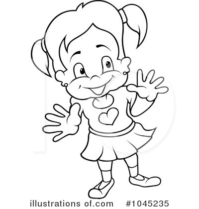 Royalty-Free (RF) Girl Clipart Illustration by dero - Stock Sample #1045235