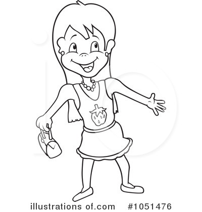 Royalty-Free (RF) Girl Clipart Illustration by dero - Stock Sample #1051476