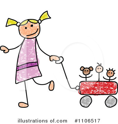 Royalty-Free (RF) Girl Clipart Illustration by C Charley-Franzwa - Stock Sample #1106517