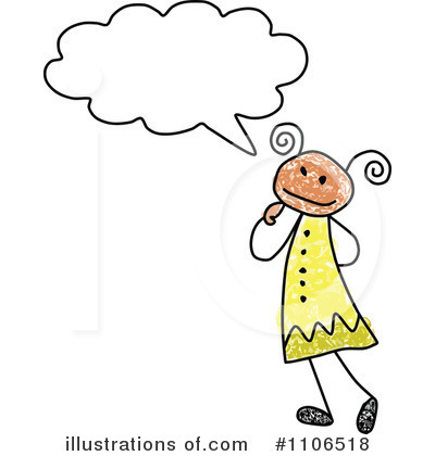 Royalty-Free (RF) Girl Clipart Illustration by C Charley-Franzwa - Stock Sample #1106518