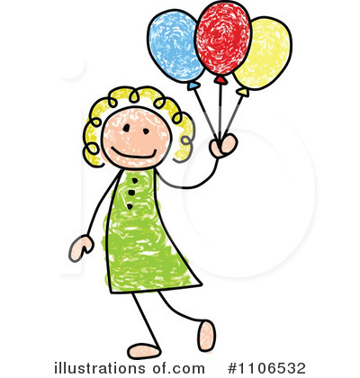 Royalty-Free (RF) Girl Clipart Illustration by C Charley-Franzwa - Stock Sample #1106532