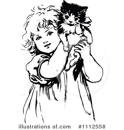 Royalty-Free (RF) Girl Clipart Illustration by Prawny Vintage - Stock Sample #1112558