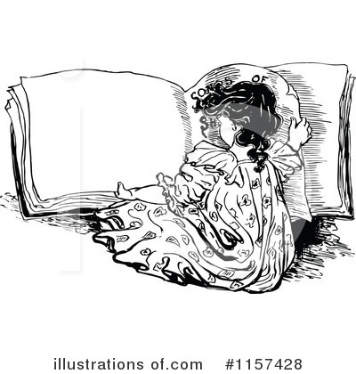 Royalty-Free (RF) Girl Clipart Illustration by Prawny Vintage - Stock Sample #1157428