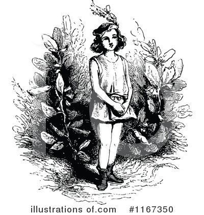 Royalty-Free (RF) Girl Clipart Illustration by Prawny Vintage - Stock Sample #1167350