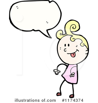 Royalty-Free (RF) Girl Clipart Illustration by lineartestpilot - Stock Sample #1174374
