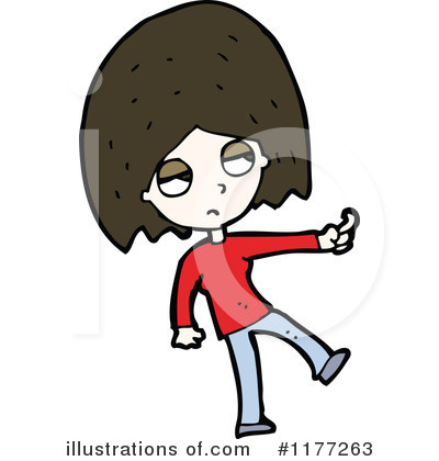 Royalty-Free (RF) Girl Clipart Illustration by lineartestpilot - Stock Sample #1177263