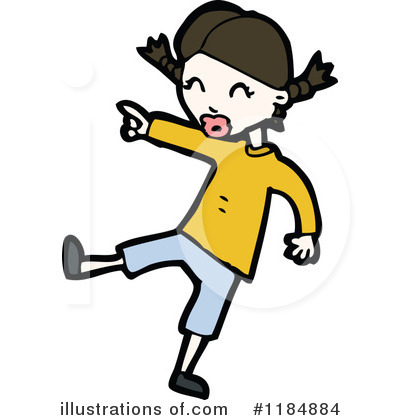 Royalty-Free (RF) Girl Clipart Illustration by lineartestpilot - Stock Sample #1184884