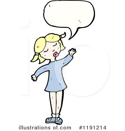 Royalty-Free (RF) Girl Clipart Illustration by lineartestpilot - Stock Sample #1191214