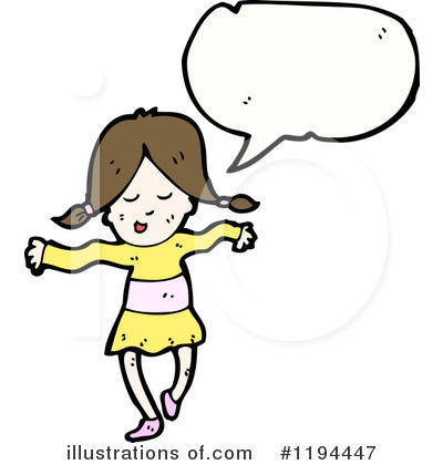 Royalty-Free (RF) Girl Clipart Illustration by lineartestpilot - Stock Sample #1194447