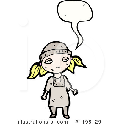 Royalty-Free (RF) Girl Clipart Illustration by lineartestpilot - Stock Sample #1198129