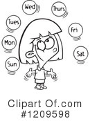 Girl Clipart #1209598 by toonaday
