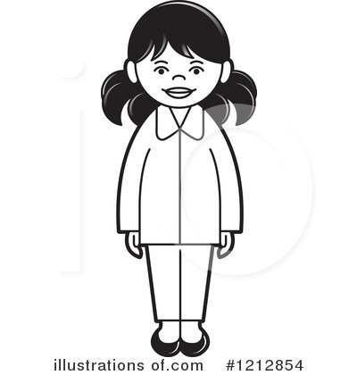 Royalty-Free (RF) Girl Clipart Illustration by Lal Perera - Stock Sample #1212854