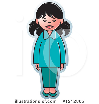 Royalty-Free (RF) Girl Clipart Illustration by Lal Perera - Stock Sample #1212865