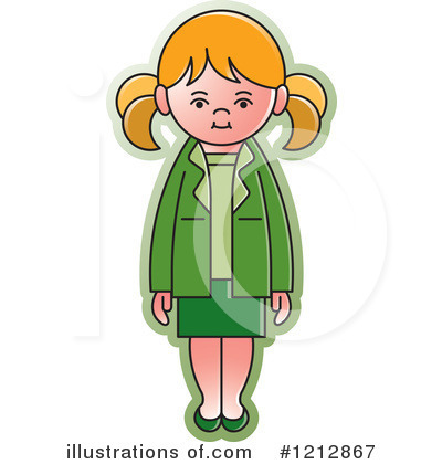 Royalty-Free (RF) Girl Clipart Illustration by Lal Perera - Stock Sample #1212867