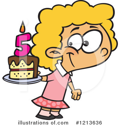 Birthday Cake Clipart #1213636 by toonaday