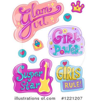 Royalty-Free (RF) Girl Clipart Illustration by BNP Design Studio - Stock Sample #1221207