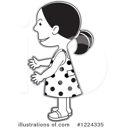 Royalty-Free (RF) Girl Clipart Illustration by Lal Perera - Stock Sample #1224335
