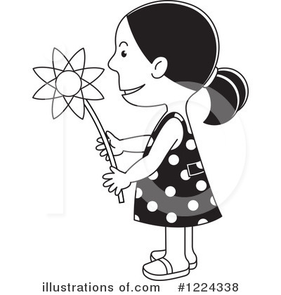 Royalty-Free (RF) Girl Clipart Illustration by Lal Perera - Stock Sample #1224338