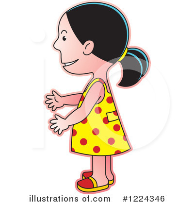Royalty-Free (RF) Girl Clipart Illustration by Lal Perera - Stock Sample #1224346
