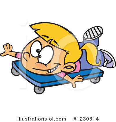 Royalty-Free (RF) Girl Clipart Illustration by toonaday - Stock Sample #1230814