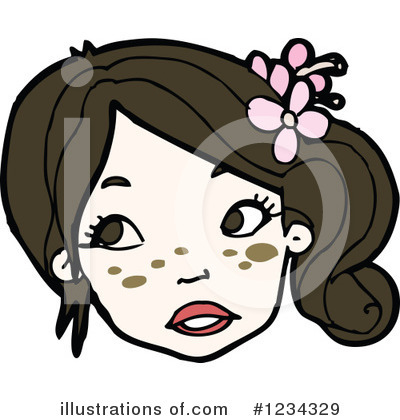 Royalty-Free (RF) Girl Clipart Illustration by lineartestpilot - Stock Sample #1234329
