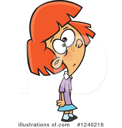 Royalty-Free (RF) Girl Clipart Illustration by toonaday - Stock Sample #1240216