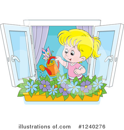 Royalty-Free (RF) Girl Clipart Illustration by Alex Bannykh - Stock Sample #1240276
