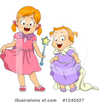 Sisters Clipart #1245027 by BNP Design Studio